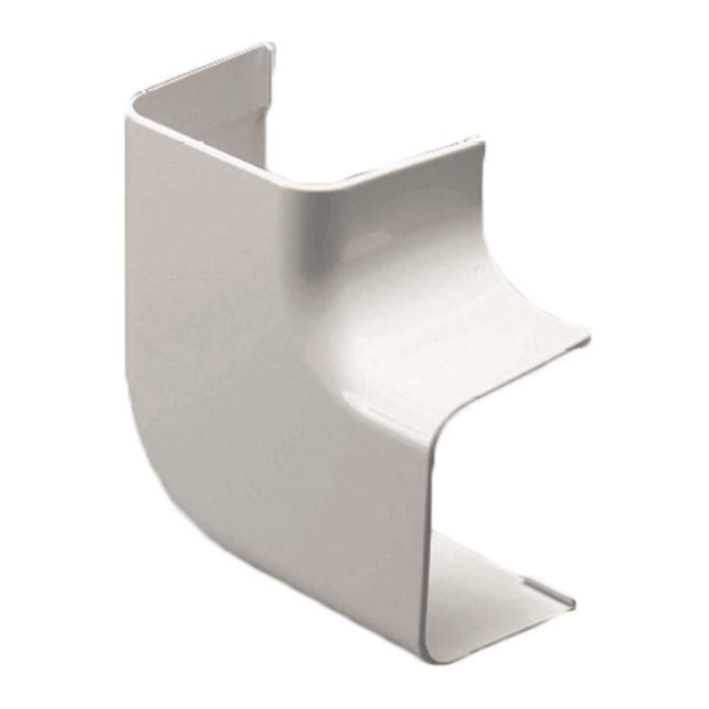 Airconplus Haakse platte bocht Ral 9010 WIT 90x65mm (1st