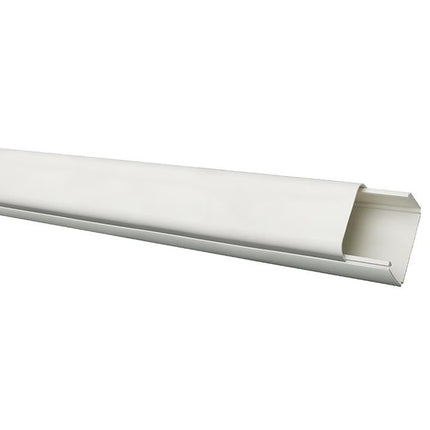 Airconplus montagekanaal Ral 9010 WIT 90x65mm (1x2meter)