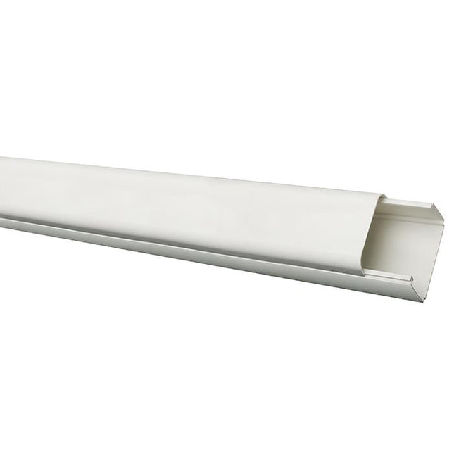 Airconplus montagekanaal Ral 9010 WIT 90x65mm (1x2meter)