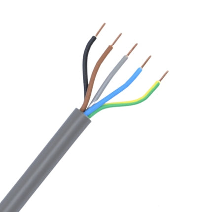 YMVK Installaties Kabel Grijs 5 x 4 per meter